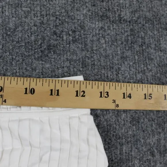 Aje Skirt 8 Reine Shirred Ruffle Mini White Pleated Boho Coquette Fairy Girly - Picture 9 of 10